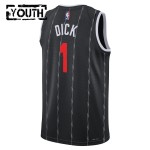 Maillot NBA Toronto Raptors Grady Dick Nike 2025-26 City Edition Noir Swingman - Enfant